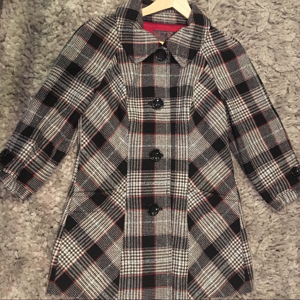 Guess plaid coat